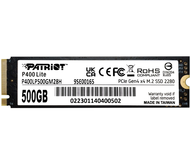 Patriot 500GB M.2 PCIe Gen4 NVMe P400 Lite - 1113159 - zdjęcie 4